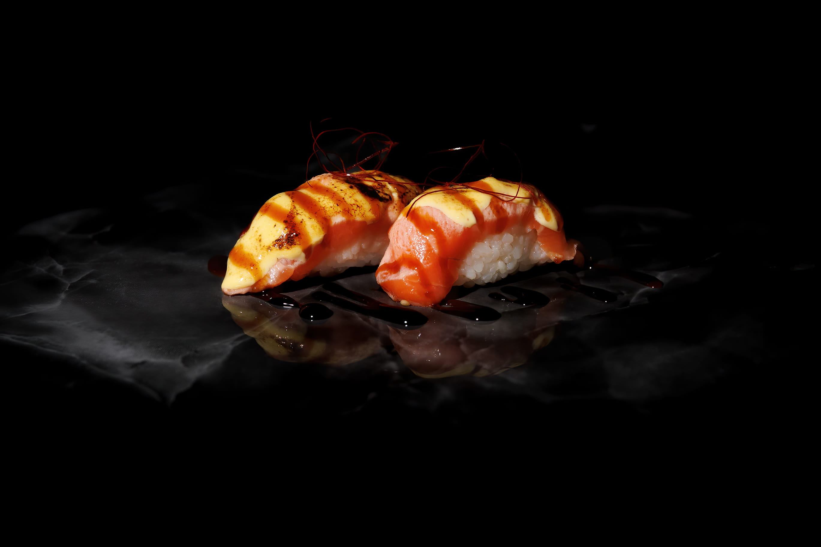 Nigiri Salmón Flameado